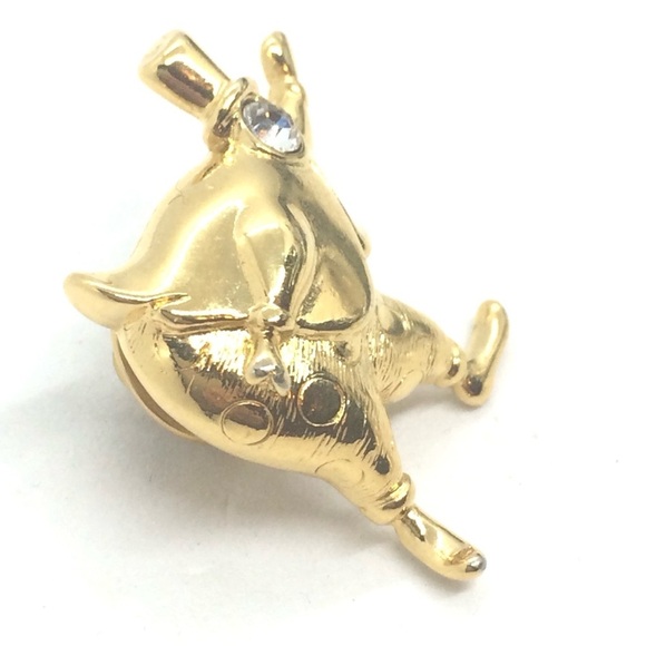 3/$30 VINTAGE 70S MONET CLOWN JESTER CIRCUS RING LEADER BROOCH PIN GOLD TONE MAN - Picture 5 of 11